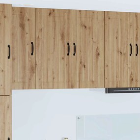 vidaXL Κρεμαστό ντουλάπι κουζίνας με ράφι Artisan Oak 80 x 31 x 80 εκ.