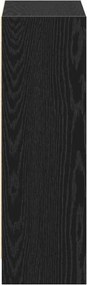 vidaXL Βιβλιοθήκη Μαύρη Οξυά 60 x 24 x 76 cm Επεξεργασμένο ξύλο