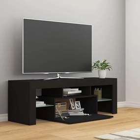vidaXL Έπιπλο Τηλεόρασης με LED Μαύρο 120x35x40 εκ.