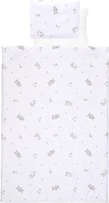 SET LORELLI - 4 PARTS RANFORCE LITTLE RABBITS GREY