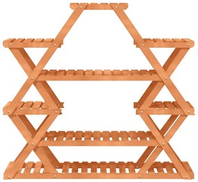 vidaXL Βάση Λουλουδιών 110x25x105 εκ. από Μασίφ Ξύλο Ελάτης