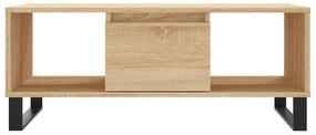 vidaXL Τραπεζάκι Σαλονιού Sonoma Δρυς 90x50x36,5 εκ. Επεξεργασμ. Ξύλο