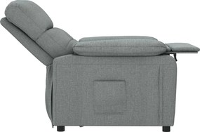 vidaXL Πολυθρόνα Ανακλινόμενη Σκούρο Γκρι Υφασμάτινη