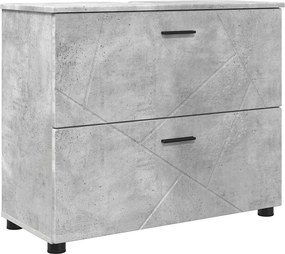 vidaXL Ντουλάπι Μπάνιου Σκυρόδεμα Γκρι 76,5 x 35 x 64 εκ