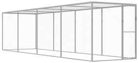 vidaXL Κλουβί Γάτας 6 x 1,5 x 1,5 μ. από Γαλβανισμένο Χάλυβα