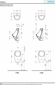 Serel Orkide 0139U - Ουρητήριο τοίχου