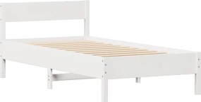 vidaXL Σκελετός Κρεβ. Χωρίς Στρώμα Λευκό 90x190 εκ Μασίφ Πεύκο