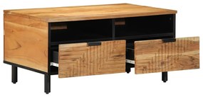 vidaXL Τραπεζάκι σαλονιού Καφέ 80 x 54 x 40 εκ Μασίφ ξύλο ακακίας