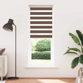 VidaXL Στόρι Ζέβρας Καφέ 75x230 εκ. Πλάτος Υφάσματος 70,9 εκ. Πολυεστέρας
