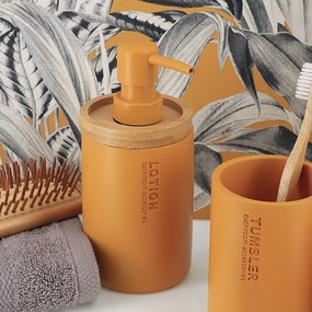 Δοχείο Κρεμοσάπουνου 280ml (Φ7.5x17) T-D Mustard/Bamboo 62101199