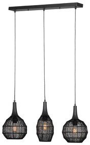 Φωτιστικό Κρεμαστό Trio Lighting SORAYA 365400332 Μαύρο Ματ (Black Mat)