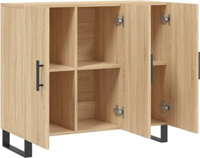 vidaXL Ντουλάπι Sonoma δρυς 90x34x80 εκ. Επεξεργασμένο Ξύλο