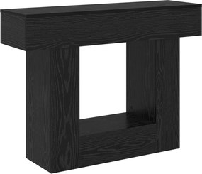 vidaXL Μαύρη Δρυς 101 x 30 x 74 εκ
