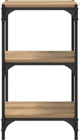 vidaXL Βιβλιοθήκη artisan δρυς 40 x 33 x 70,5 εκ.