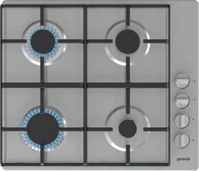 Gorenje G640XHS Εστία Υγραερίου Αυτόνομη με 4 ζώνες μαγειρέματος 60cm, Ασημί