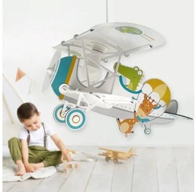 Παιδικό Φωτιστικό Οροφής Little Crocodile Λευκό 54542 Ango-54542-Πολύχρωμο 54542