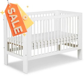 Κούνια κρεβάτι Olivia 120x60 εκ. Λευκή - Bazaar