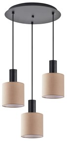 Φωτιστικό Οροφής Τρίφωτο Homelighting 77-8523 Black/Brown