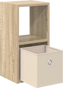 vidaXL Κομοδίνο 2 τμχ. Δρύς Sonoma 25,5 x 22 x 49,5 εκ