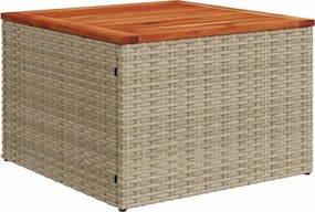 vidaXL Σετ Καναπέ Κήπου 13τεμ Μπεζ Συνθ. Ρατάν με Μαξιλάρια