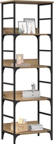 vidaXL Βιβλιοθήκη Τεχνίτης Δρυς 50x33x153 εκ. Επεξεργασμένο Ξύλο