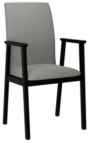 Καρέκλα Victorville 336, Μαύρο, Γκρι, 91x43x40cm, 7 kg, Ταπισερί, Ξύλινα, Μπράτσα, Ξύλο: Σημύδα | Epipla1.gr