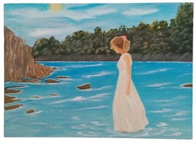 Πίνακας Ζωγραφικής Χειροποίητος Κορίτσι 70x3,5x50εκ. 19958-15