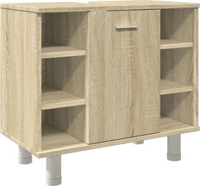 vidaXL Ντουλάπι Νιπτήρα Sonoma Δρυς 60 x 32 x 53,5 εκ. από Επεξ. Ξύλο