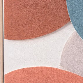 Πίνακας τοίχου 3D FLUO C4543.02 με Κορνίζα Μπέζ - Χειροποίητα σχέδια 60x4,5Χ90Υ εκ. 60x4.5x90 εκ.