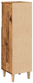 vidaXL Ντουλάπι μπάνιου Παλιό ξύλο 30x30x100 cm Κατασκευασμένο ξύλο