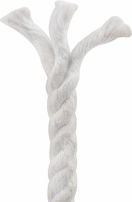 vidaXL Κωτόσχοινo 8 mm 25 m Λευκό 100% Βαμβάκι