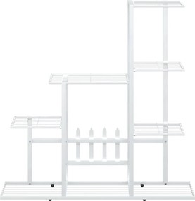 vidaXL Ανθοστήλη Λευκή 94,5 x 25 x 88 εκ. Μεταλλική