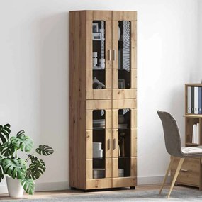 vidaXL Highboard με ράφι με πόρτα FLORIN Artisan Oak 60 x 35 x 182 εκ.