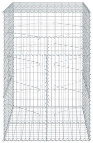 vidaXL Συρματοκιβώτιο με Κάλυμμα 100x100x150εκ από Γαλβανισμένο Χάλυβα