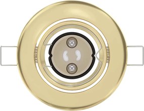 vidaXL Σποτ 24 pcs Χρυσό 9 x 9 x 2.5 εκ. Μέταλλο