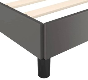 vidaXL Σκελετός Κρεβατιού με Κεφαλάρι Χωρίς Στρώμα Γκρι 180x200 εκ.