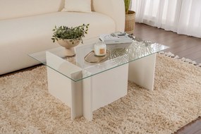 Coffee Table Vetrino - Wooden White Wooden White