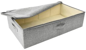 vidaXL Κουτι Αποθήκευσης Γκρι 70 x 40 x 18 εκ. Υφασμάτινο