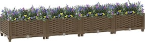 vidaXL Ζαρντινιέρα 160 x 40 x 23 εκ. από Πολυπροπυλένιο