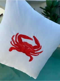 Stewehome Μαξιλαροθήκη με κέντημα καβούρι 45x45 cm