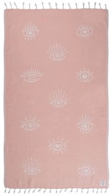 Πετσέτα Θαλάσσης - Παρεό Eyes One Me Pink Nef-Nef Beach 90x170cm 100% Βαμβάκι