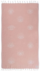 Πετσέτα Θαλάσσης - Παρεό Eyes One Me Pink Nef-Nef Θαλάσσης 90x170cm 100% Cotton