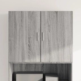 vidaXL Ντουλάπι Τοίχου Γκρι Sonoma 80x42,5x64 εκ. Επεξεργασμένο Ξύλο
