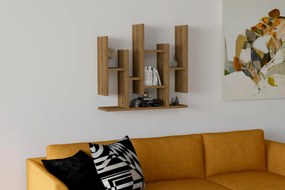 Wall Shelf Flower - Walnut Walnut