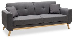 Καναπές - Kρεβάτι Carmelo Ύφασμα Ανθρακί 214x80x86 εκ. 214x80x86 εκ.