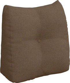 vidaXL Μαξιλάρι Πλάτης Καφέ 45 x 24 x 50 εκ ύφασμα