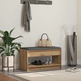 vidaXL Παγκάκι Χαλωρίου Τεχνίτικη Δρυς 83 x 38 x 45 εκ