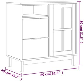 ΜΠΟΥΦΕΣ ΜΕ ΓΥΑΛΙΝΗ ΠΟΡΤΑ FLAM 80X40X80 ΕΚ. ΑΠΟ ΜΑΣΙΦ ΞΥΛΟ ΠΕΥΚΟ 357826