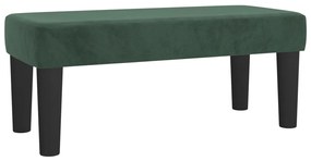 Κρεβάτι Boxspring με Στρώμα Σκούρο Πράσινο 100x200εκ. Βελούδινο 3137830