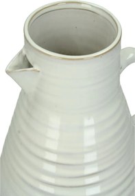 Βάζο ArteLibre Κανάτα Λευκό Πέτρα 20x17.5x20cm